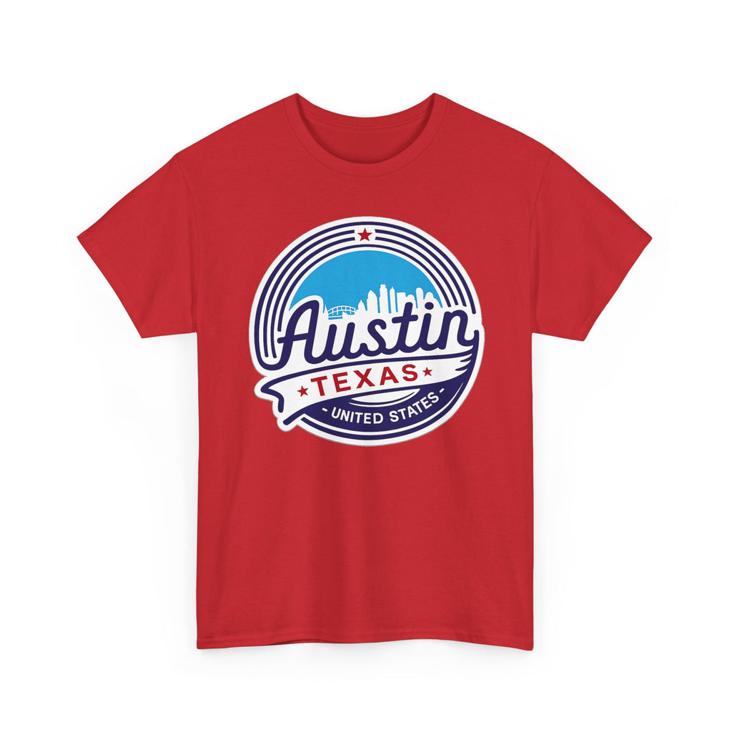 Austin Texas Retro Skyline T-Shirt — Vintage City Pride Tee