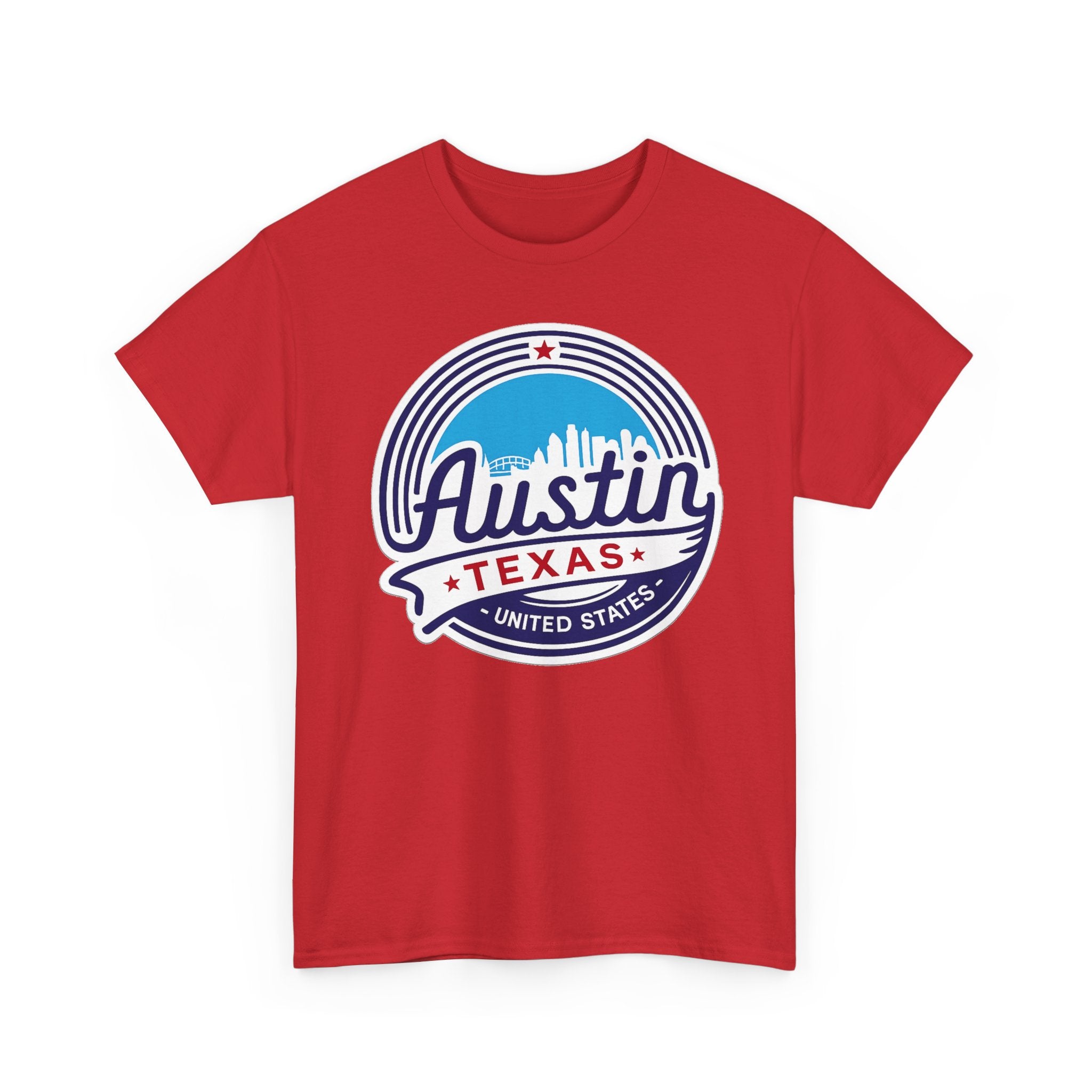 Austin Texas Retro Skyline T-Shirt — Vintage City Pride Tee