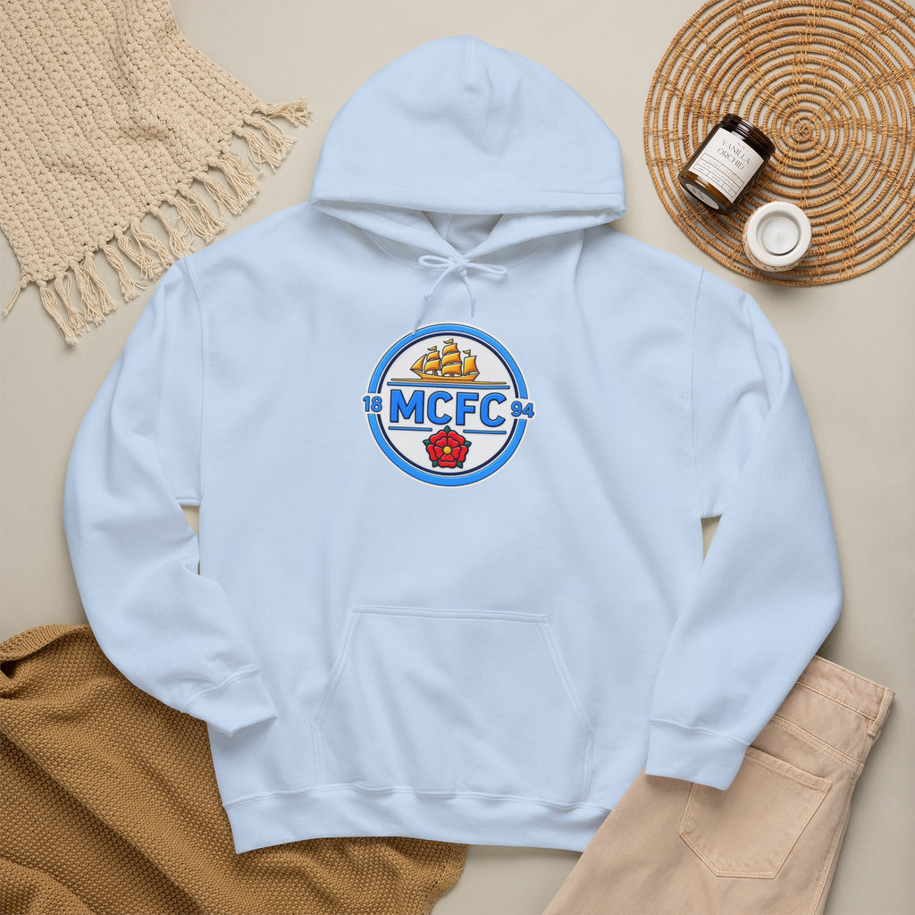 MCFC Logo Hoodie – Vintage Football Club Crest Pullover