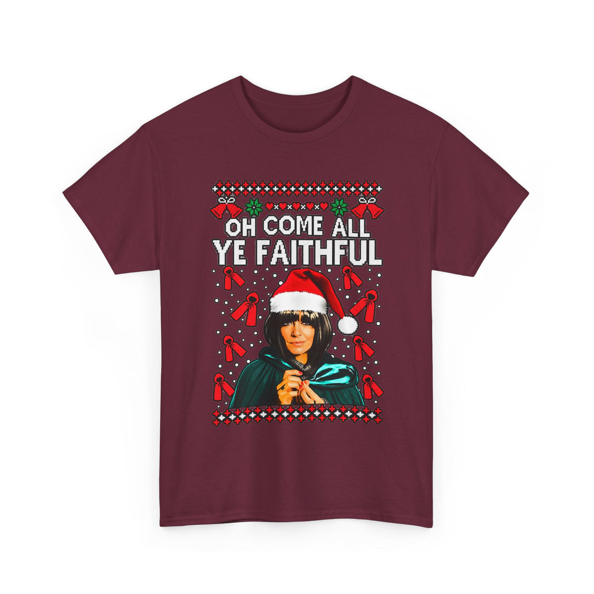 Oh Come All Ye Faithful Christmas Graphic T-Shirt