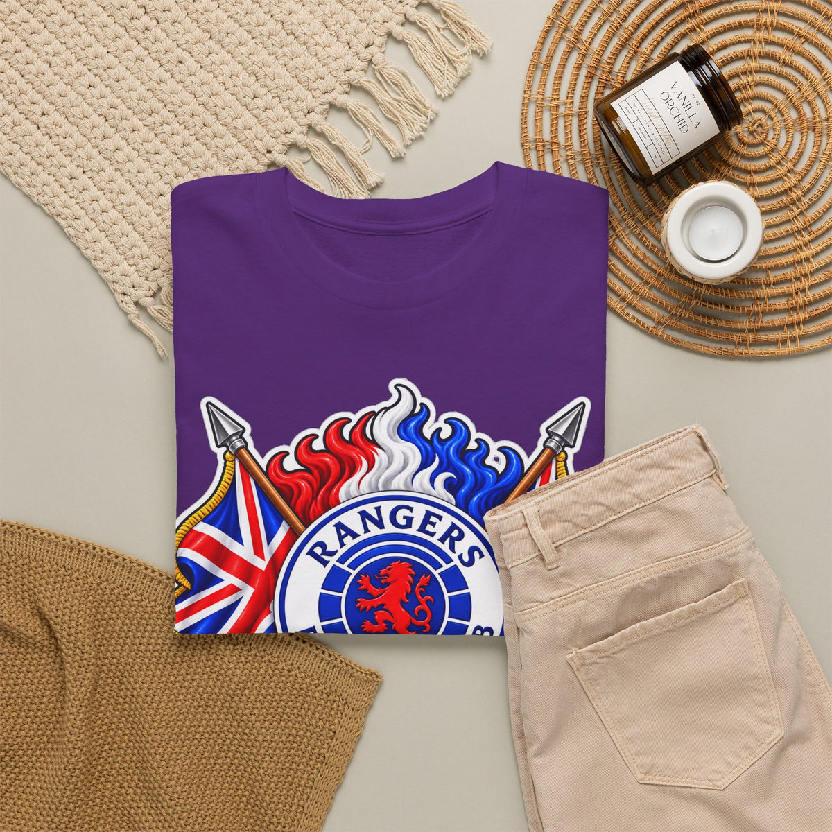 Rangers Football Club Tee — "We Are The People" Crest Cotton T-Shirt