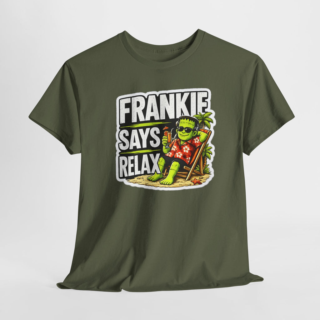 Frankie Says Relax Funny Graphic Cotton T-Shirt