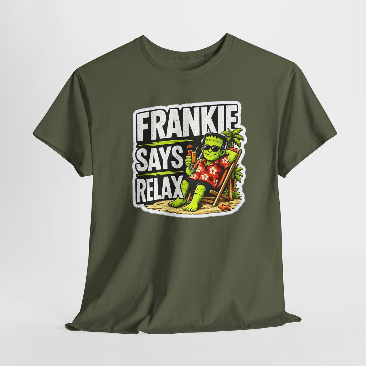 Frankie Says Relax Funny Graphic Cotton T-Shirt