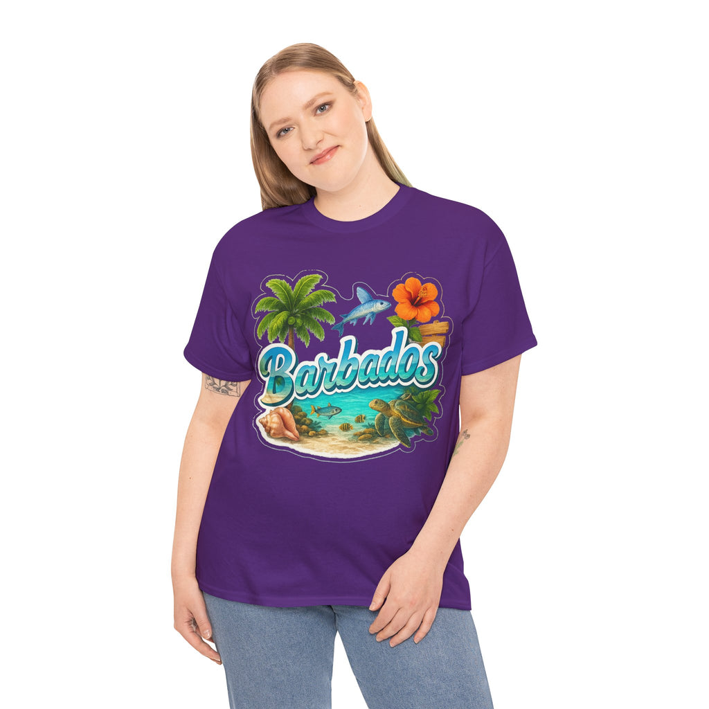 Barbados Beach Graphic Tee — Tropical Island Vacation T‑Shirt