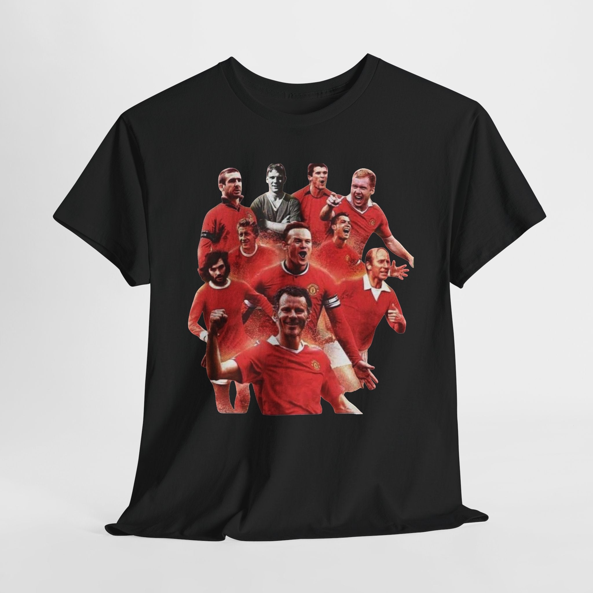 Manchester United Legends T‑Shirt — Retro Team Collage Football Tee