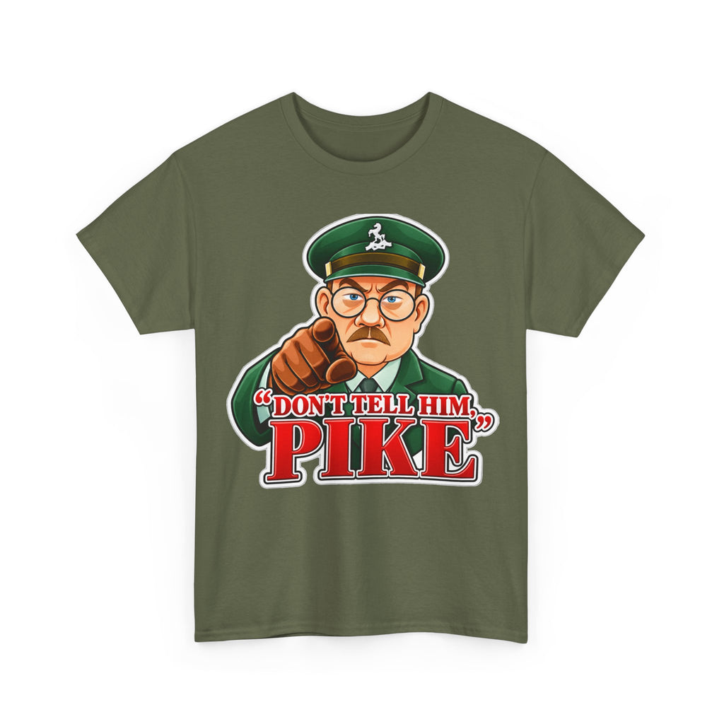 Don’t Tell Him Pike T-Shirt — Vintage Military Sergeant Pointing Graphic Tee