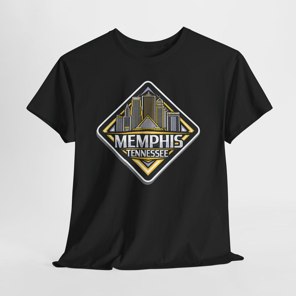 Memphis Tennessee Skyline T‑Shirt — Retro City Badge Tee