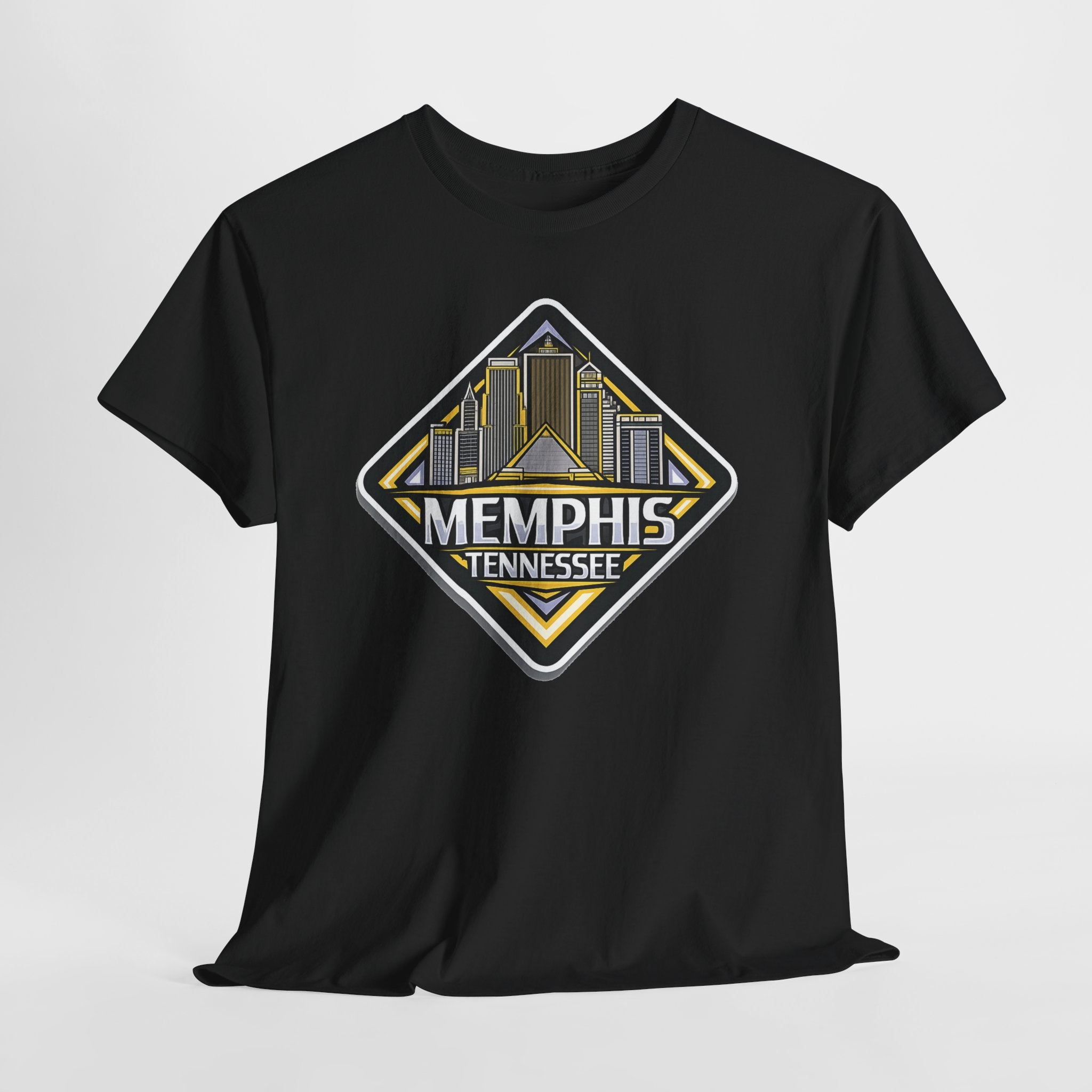 Memphis Tennessee Skyline T‑Shirt — Retro City Badge Tee
