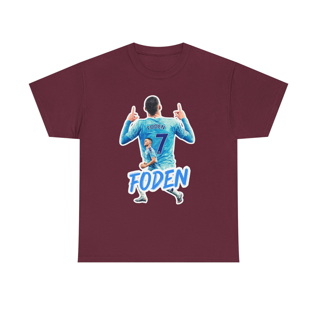 Phil Foden #7 Soccer T‑Shirt — Manchester City Fan Jersey Tribute