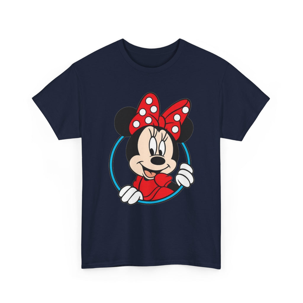 Minnie Mouse Retro Peeking Cotton T-Shirt / Tee