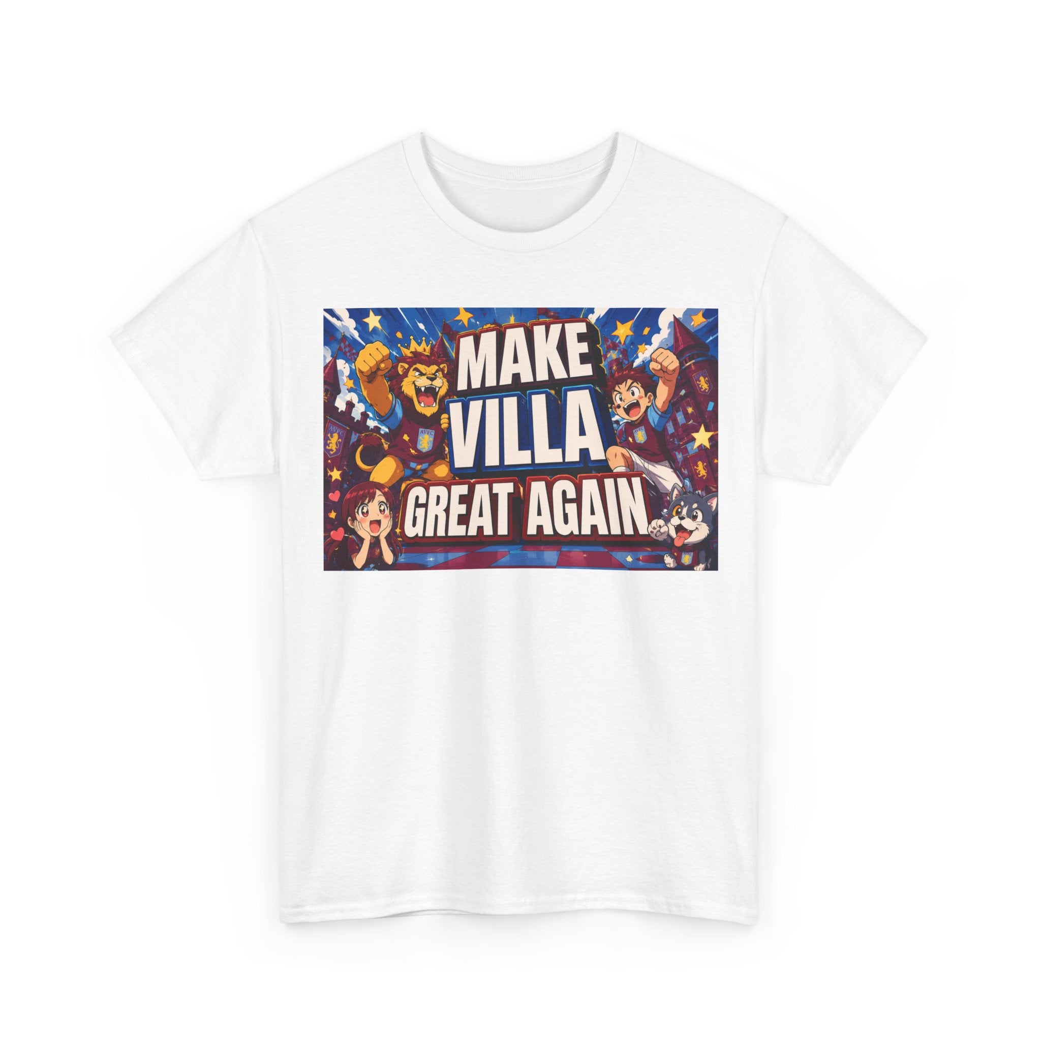 Aston VIlla Make Villa Great Again T-Shirt — Funny Political Parody Tee