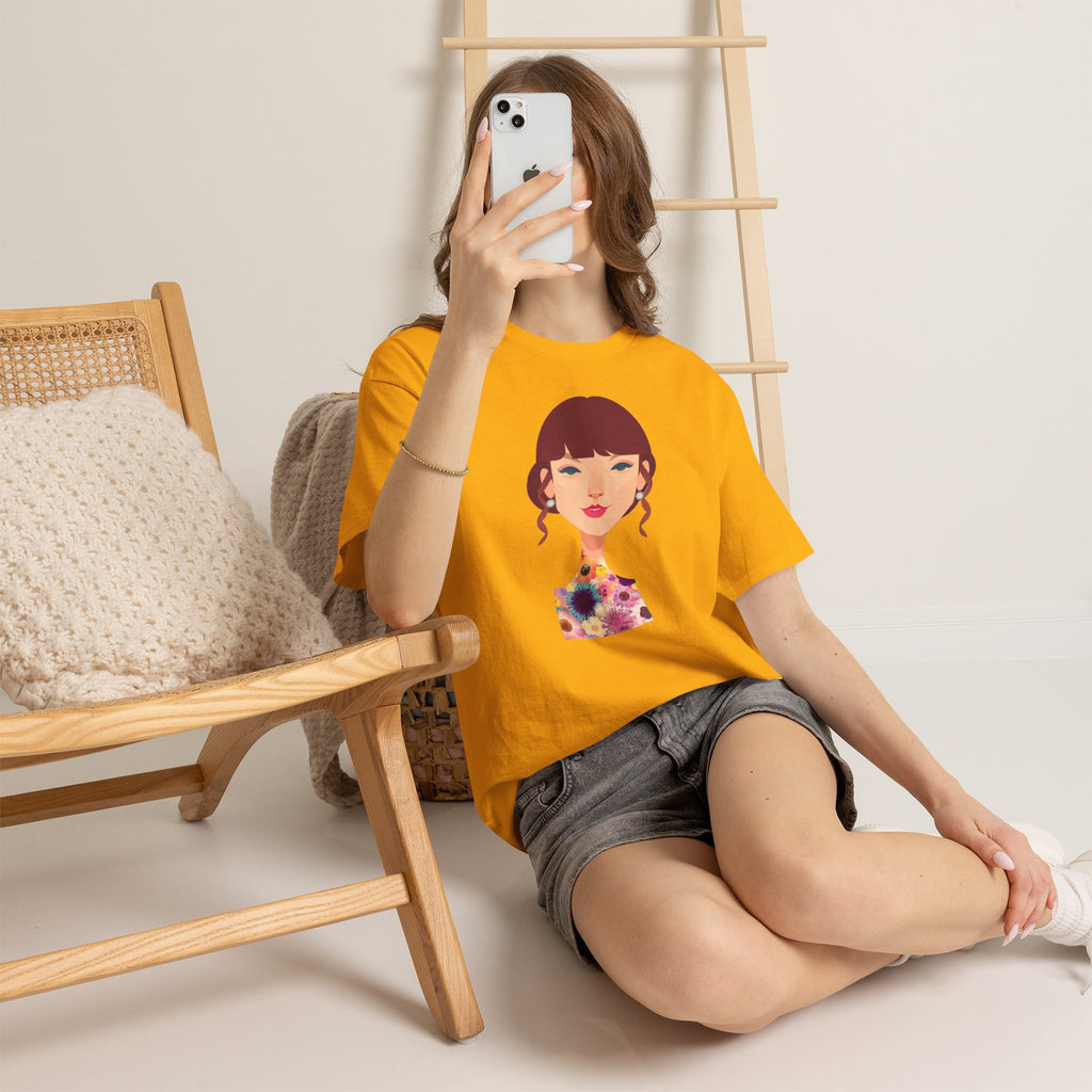 T Swift Illustration Cotton T-Shirt