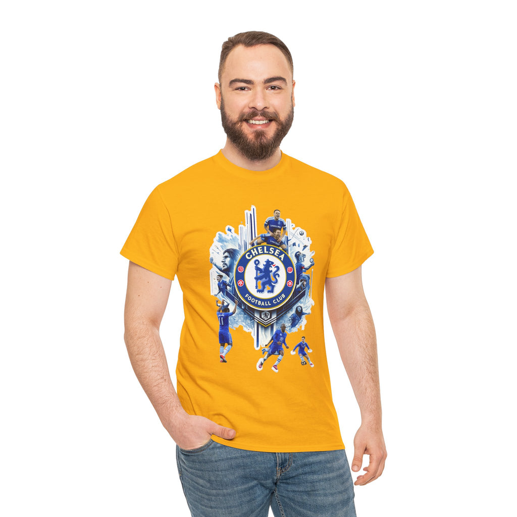 Chelsea FC Crest Players T-Shirt — Blue Football Fan Tee