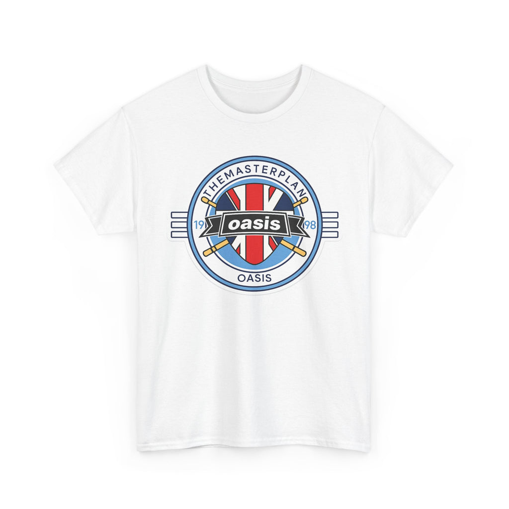 Oasis Union Jack Band Tee – Retro Rock Logo T-Shirt