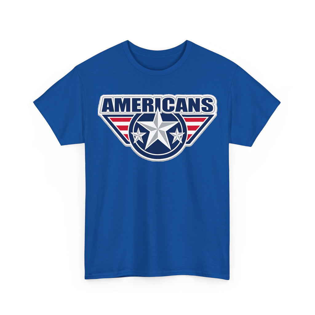 Americans Patriotic Star T‑Shirt — Red White Blue USA Graphic Tee