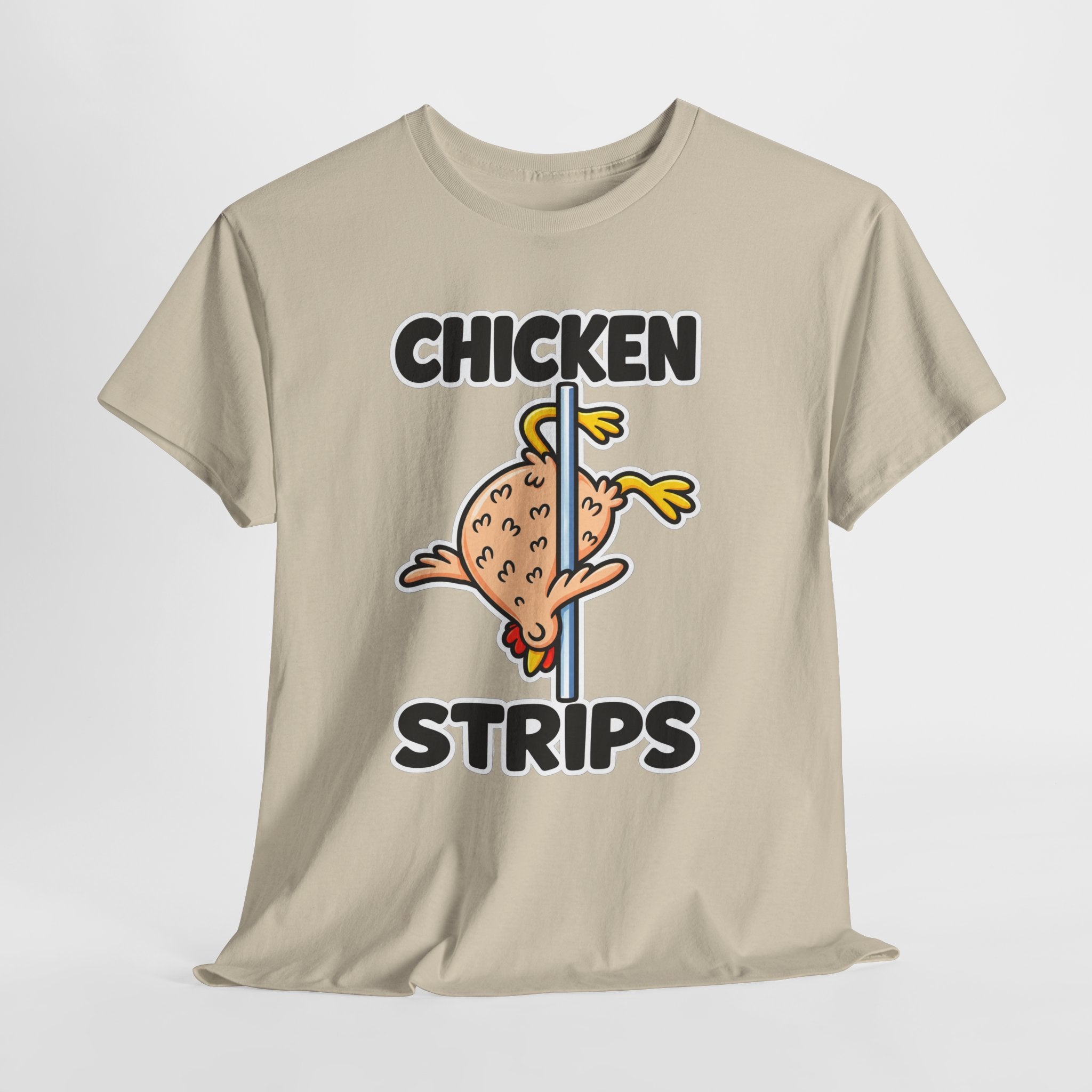 Chicken Strips T‑Shirt — Funny Pole Dance Chicken Graphic Tee