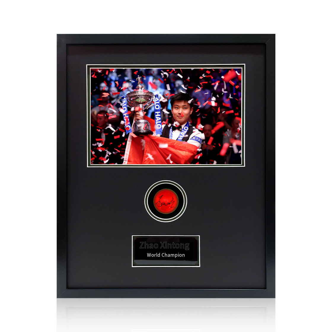Zhao Xintong Signed Red Ball Compact Frame