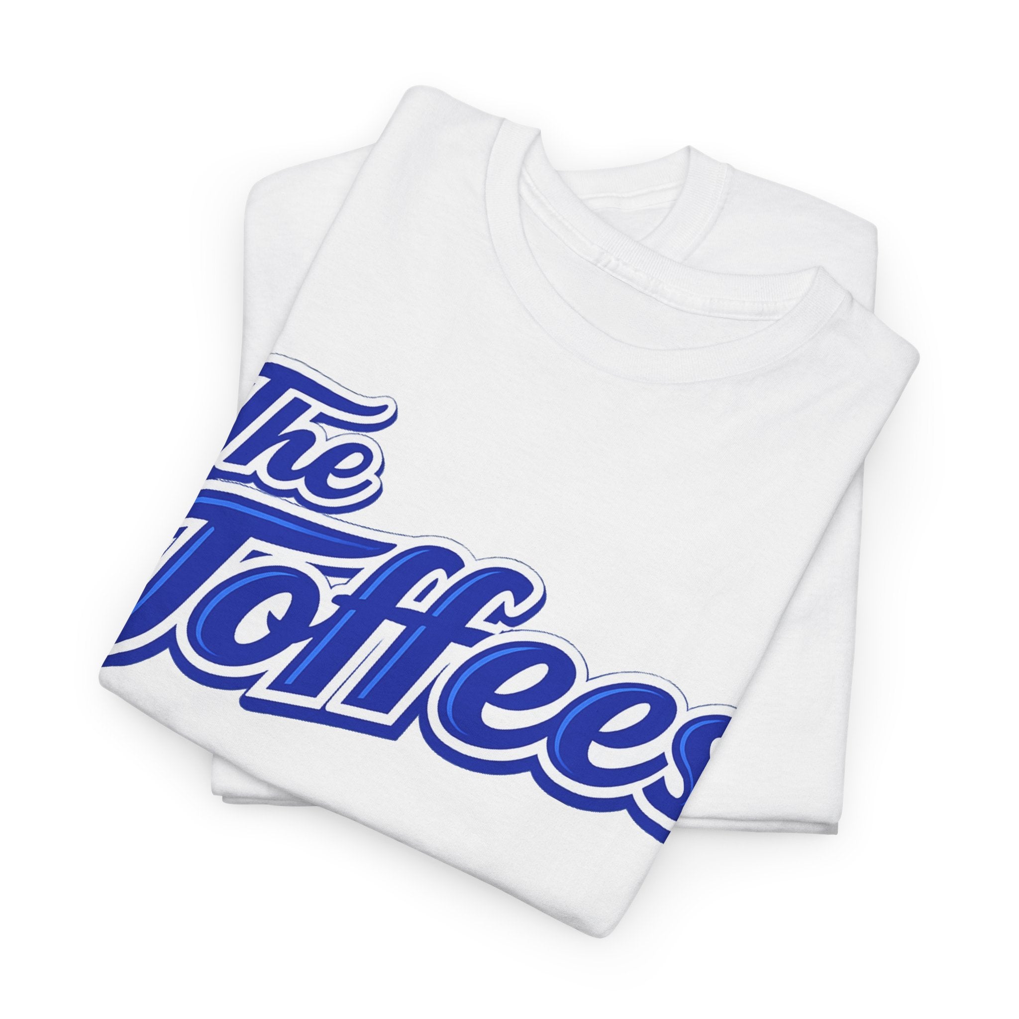 The Toffees Script Tee — Vintage Blue Logo T-Shirt