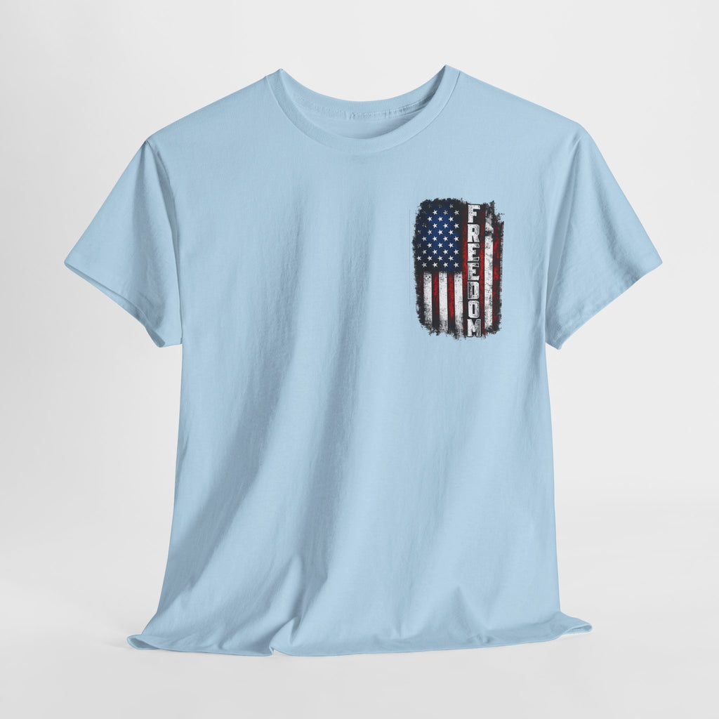 Freedom American Flag T-Shirt — Distressed USA Patriotic Tee