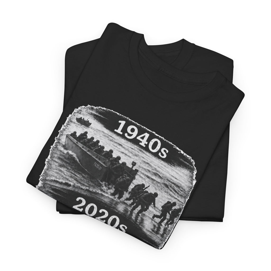 1940s vs 2020s Veterans Tribute Tee — "Is This What They Fought For?"