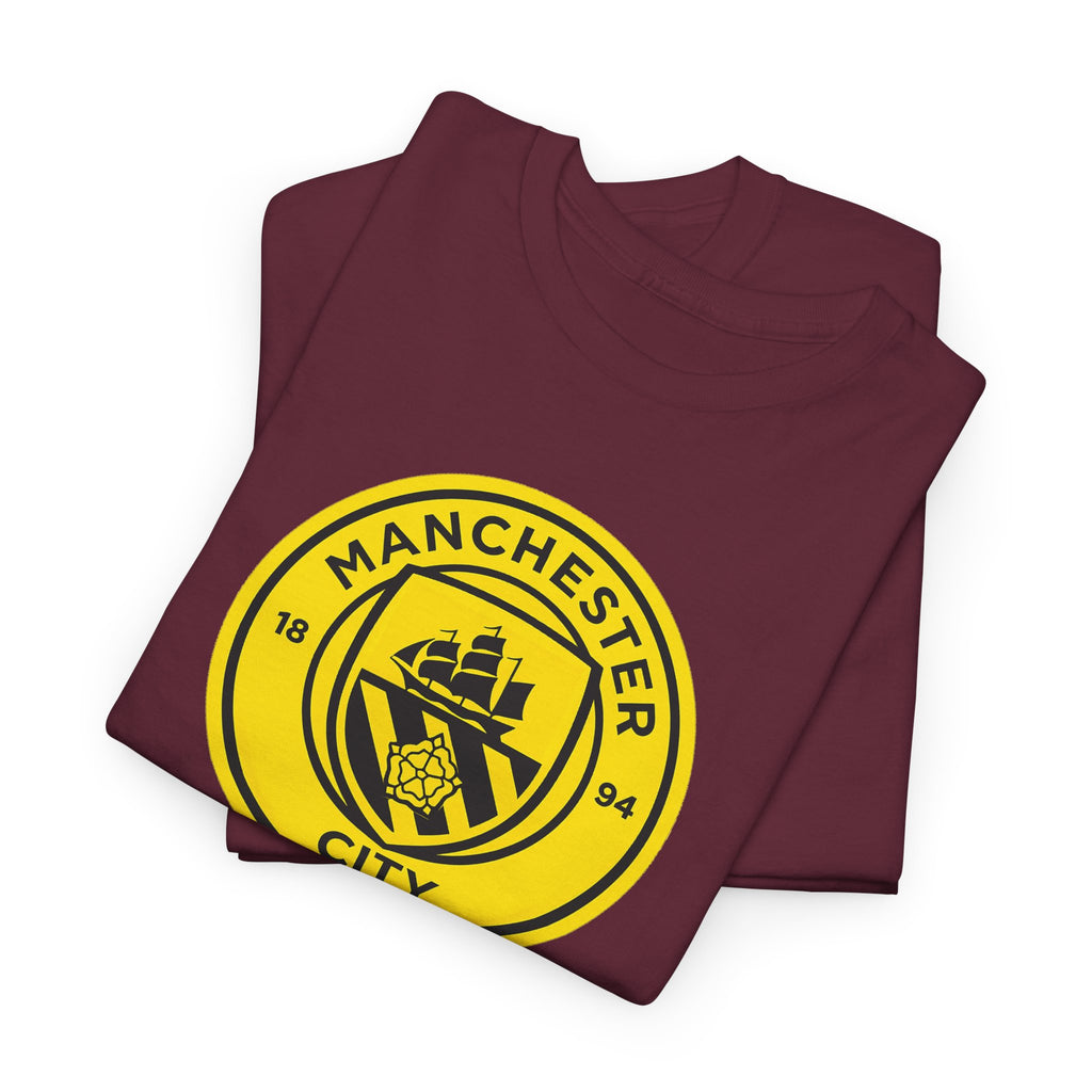 Manchester City Yellow Crest T-Shirt