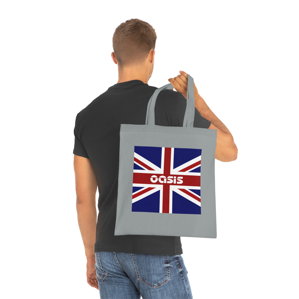 Union Jack Oasis Tote Bag — British Flag Cotton Shopper