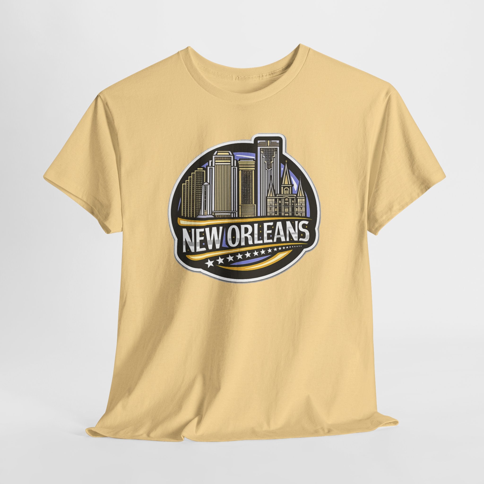 New Orleans Skyline Cotton T-Shirt — City Badge Tee