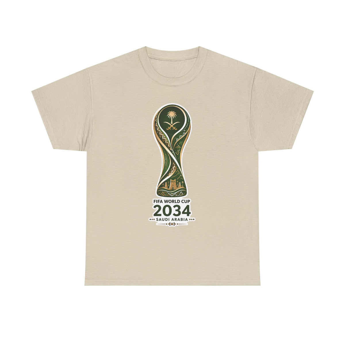 2034 FIFA World Cup Qatar 2034 Trophy Cotton T‑Shirt
