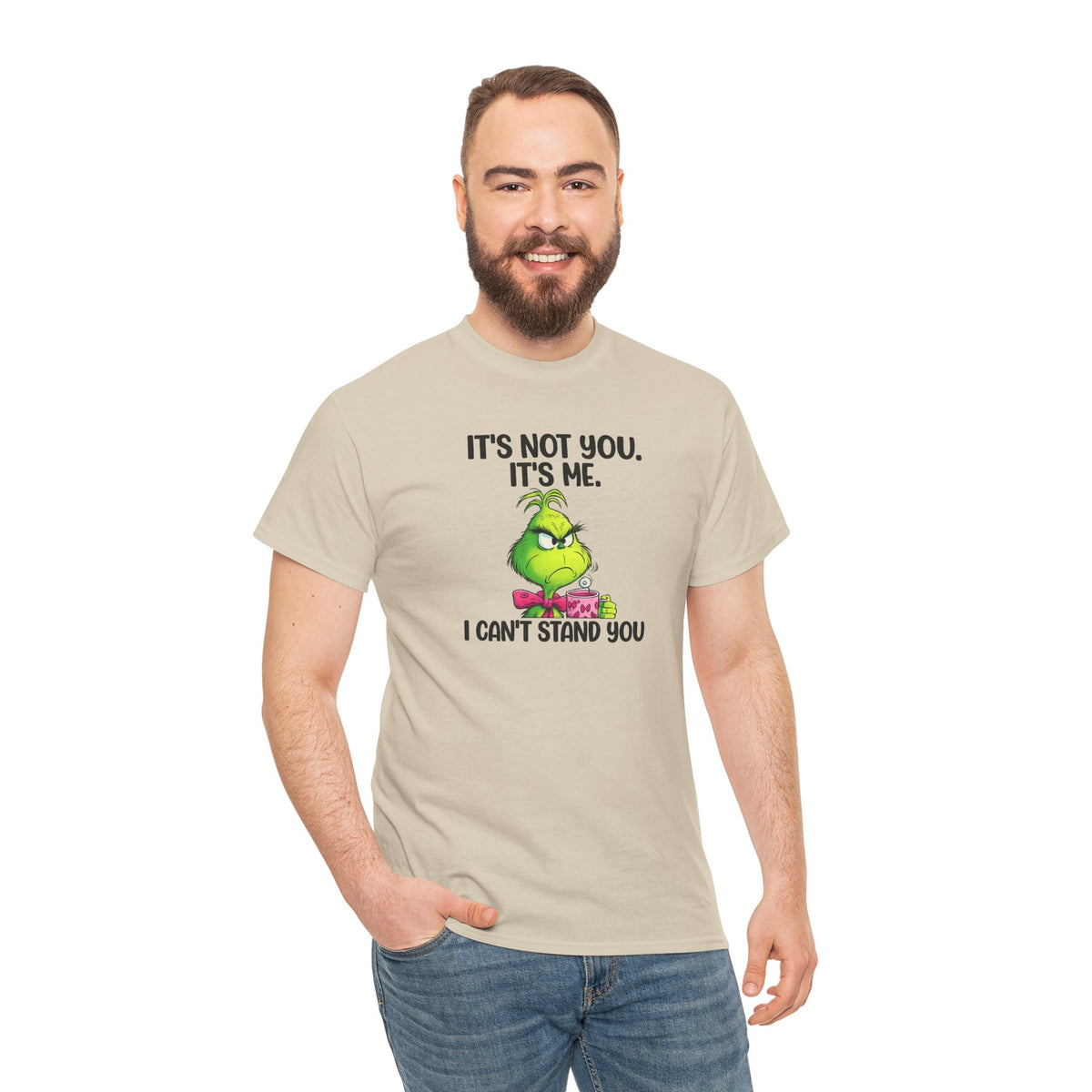 Grumpy Grinch Tee – "It's Not You. It's Me. I Can't Stand You" Christmas Shirt