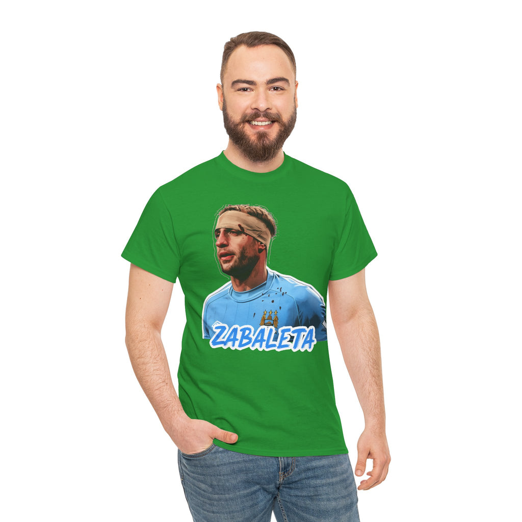 Zabaleta Manchester City Fan Tee — Retro Player Portrait Soccer T‑Shirt