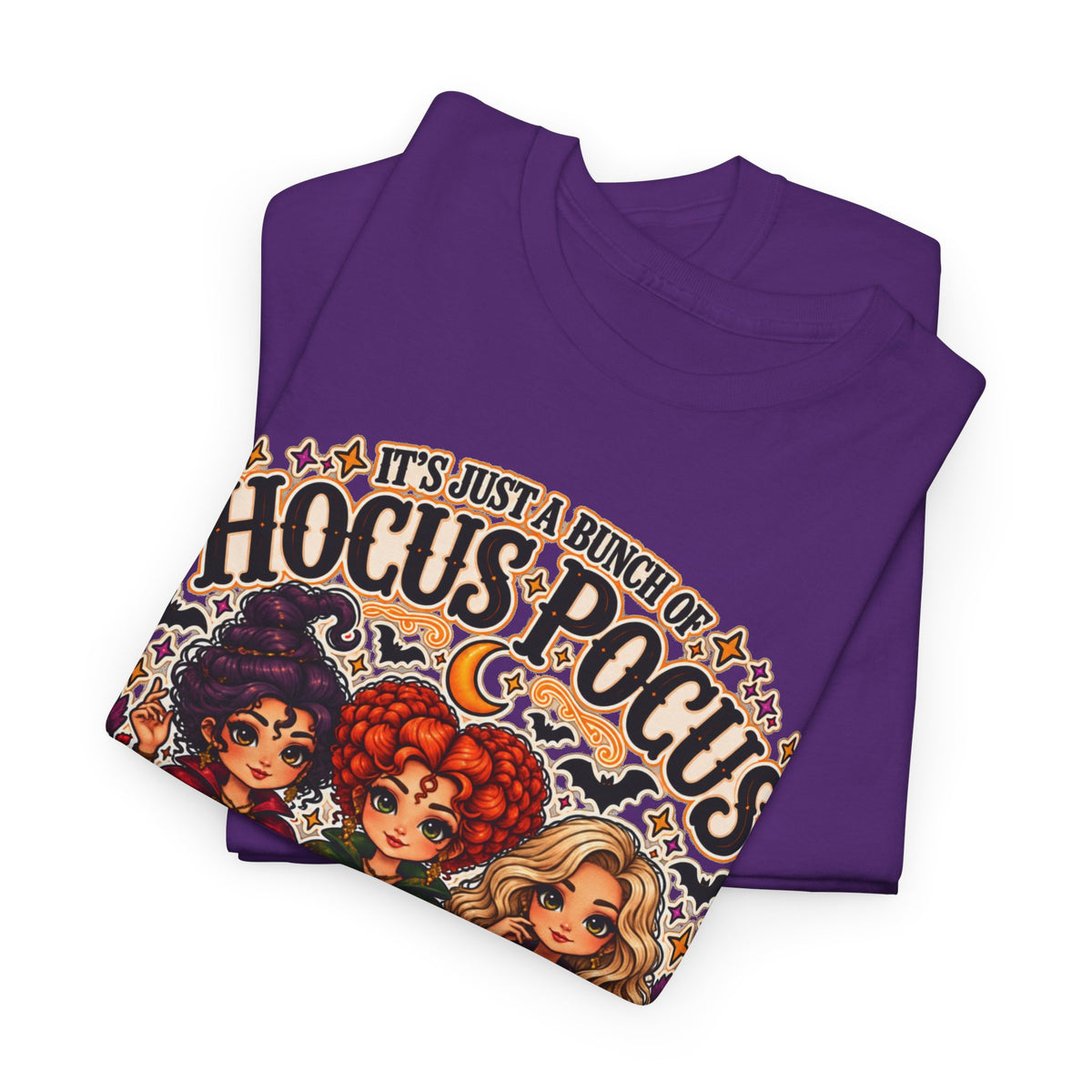Hocus Pocus Witch Tee — "It's Just a Bunch of #HocusPocus" Halloween T-Shirt