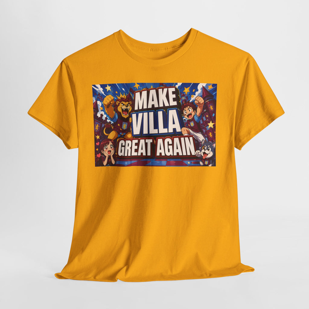 Aston VIlla Make Villa Great Again T-Shirt — Funny Political Parody Tee