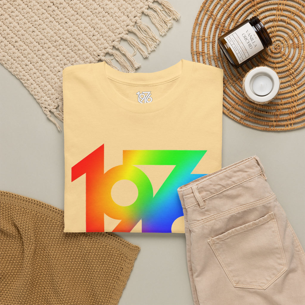 1976 Collection Rainbow Retro Tee / Cotton T-Shirt