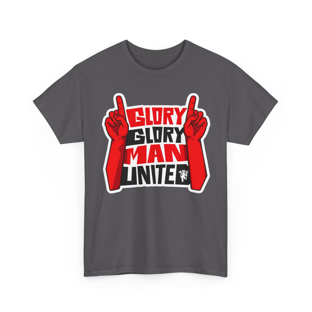 Glory Glory Man United T-Shirt — Retro Red Football Fan Tee