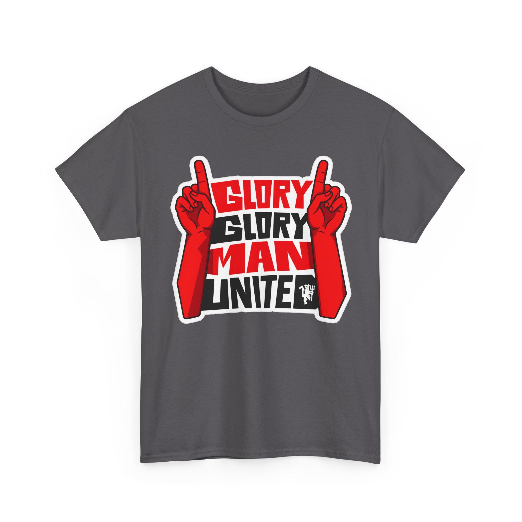 Glory Glory Man United T-Shirt — Retro Red Football Fan Tee