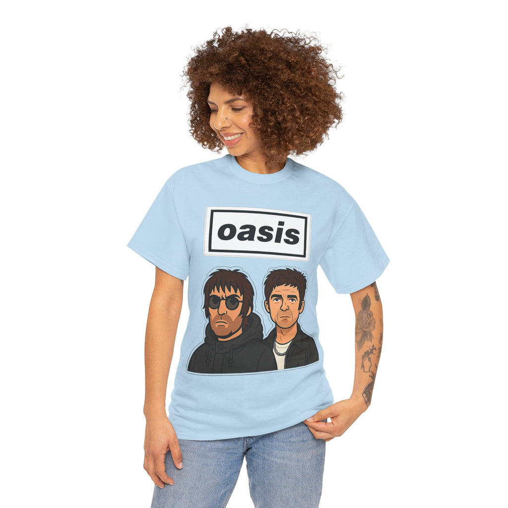Oasis Inspired Unofficial Band Logo Tee — 'oasis' Graphic T-Shirt