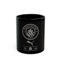 Manchester City Black Ceramic Mug (11oz, 15oz) — Football Club Crest & Puma Logo