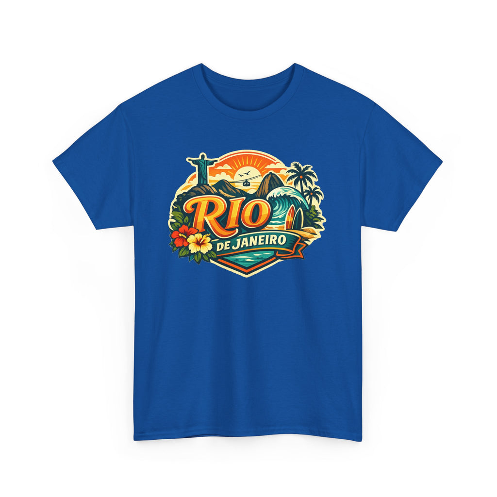 Rio de Janeiro Vintage Travel Tee – Tropical Sunset Beach T‑Shirt