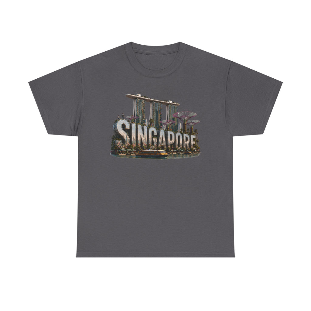 Singapore Skyline T-Shirt — Marina Bay Sands & Supertree Graphic Tee