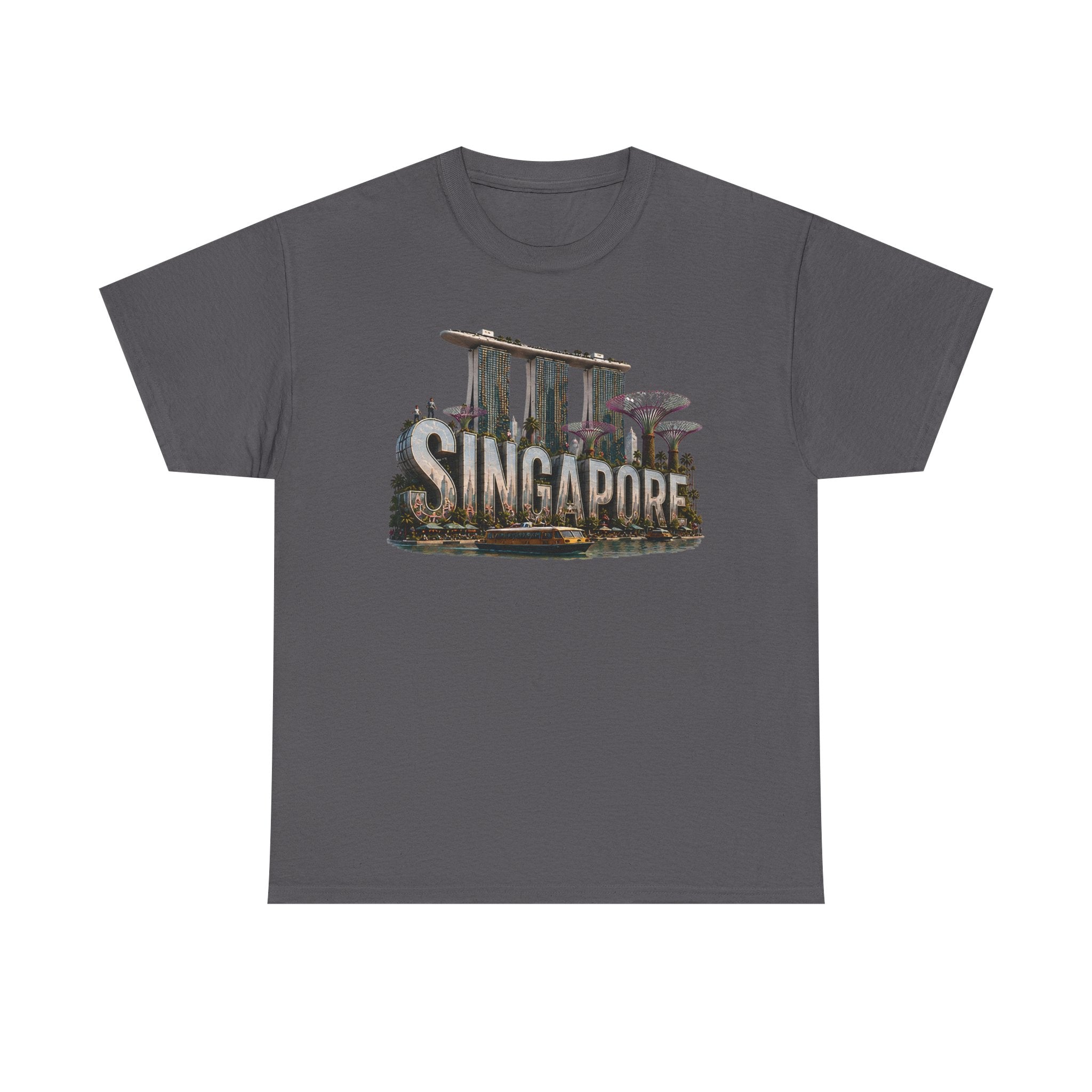 Singapore Skyline T-Shirt — Marina Bay Sands & Supertree Graphic Tee
