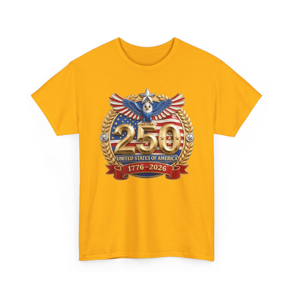 250th USA Anniversary T-Shirt – 1776–2026 Patriotic Eagle Emblem Tee