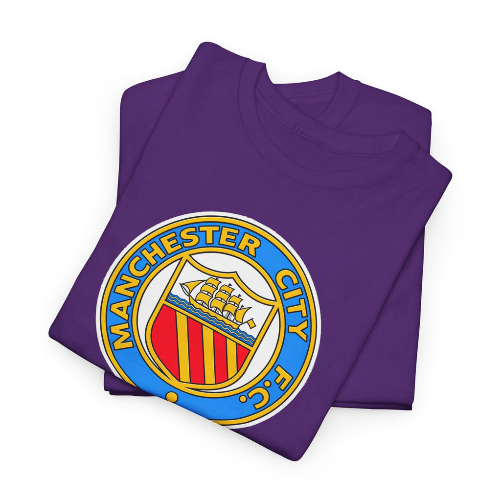 Manchester City Retro Crest Cotton T-Shirt