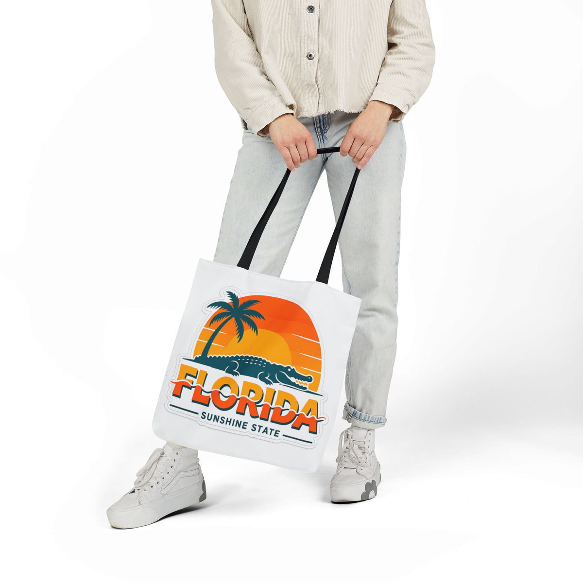 Florida Sunshine State Canvas Tote
