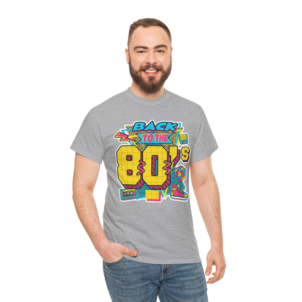 Back to the 80s Retro Graphic Tee — Vintage 80s Neon Design