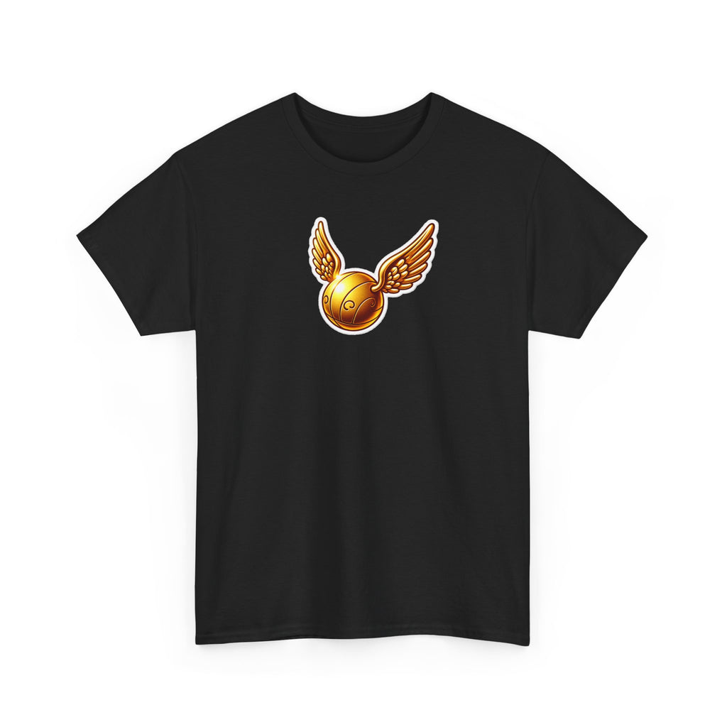 Golden Snitch Cotton T‑Shirt — Quidditch Wizarding Fan Tee