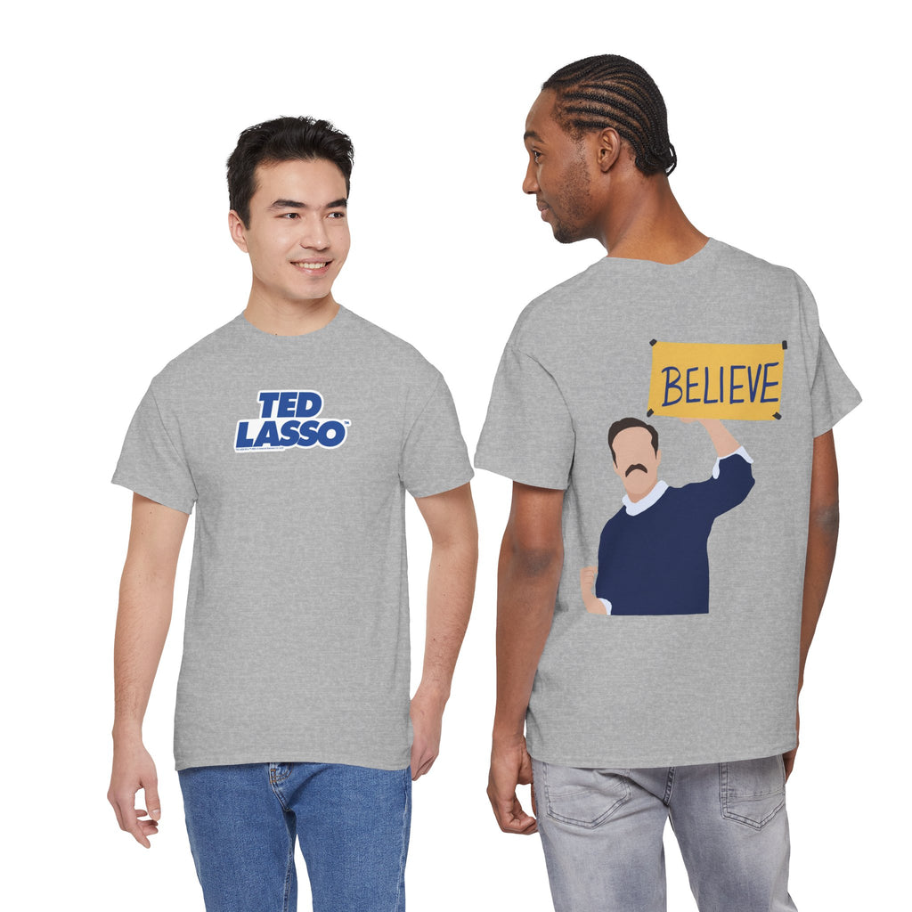 Ted Lasso Inspired "Believe" Tee — Inspirational TV Fan Shirt Cotton T-Shirt