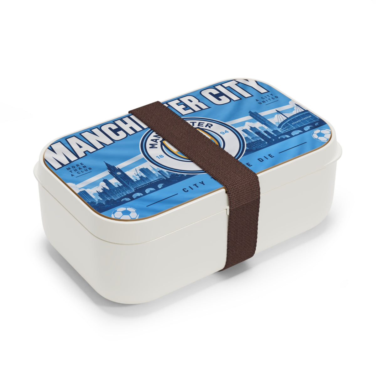 Manchester City Bento Lunch Box — City Till We Die Football Fan Lunchbox