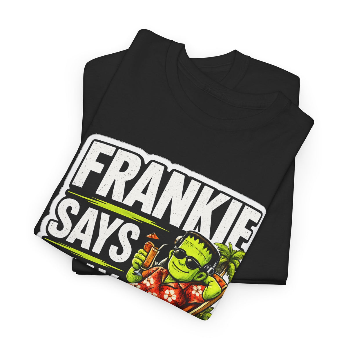 Frankie Says Relax Funny Graphic Cotton T-Shirt