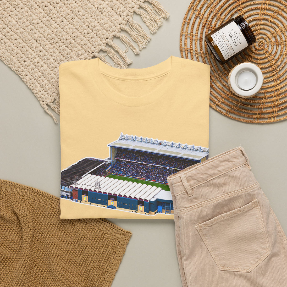 Manchester City Maine Road Stadium Illustration T‑Shirt — Vintage Football Arena Graphic Tee