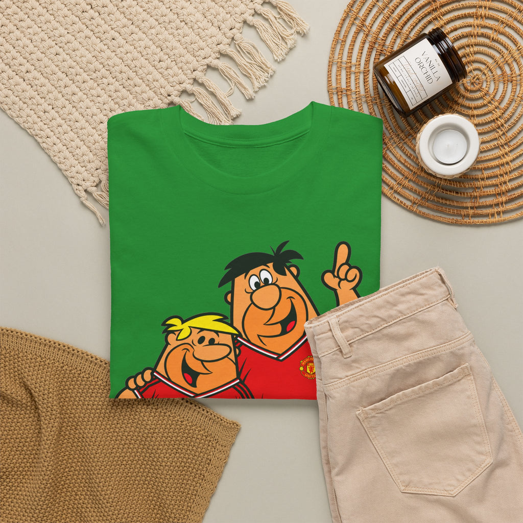 Manchester United The Flintstones Cartoon Football Fans T-Shirt